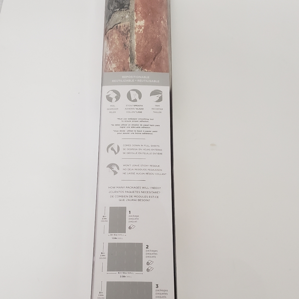 NuWallpaper Newport Reclaimed Brick Peel & Stick - Picture 6 of 6